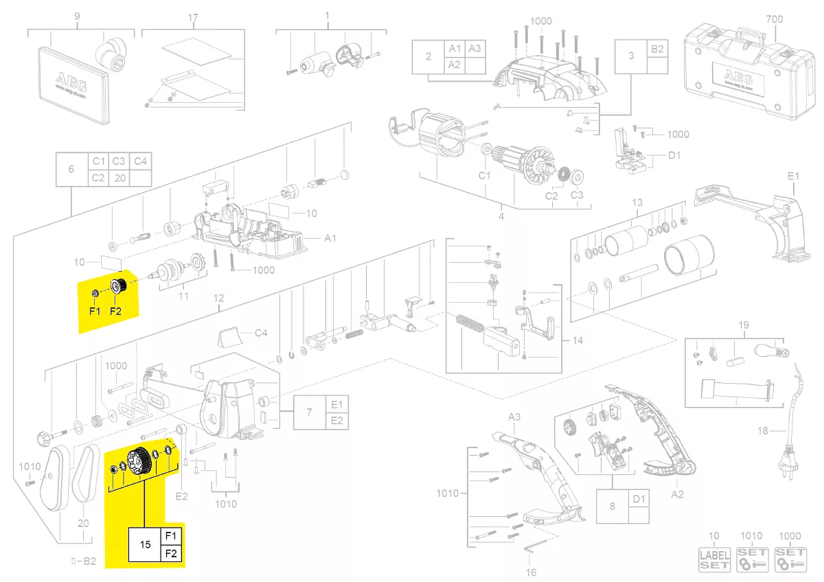 Poulie de courroie réf. 200505001 AEG